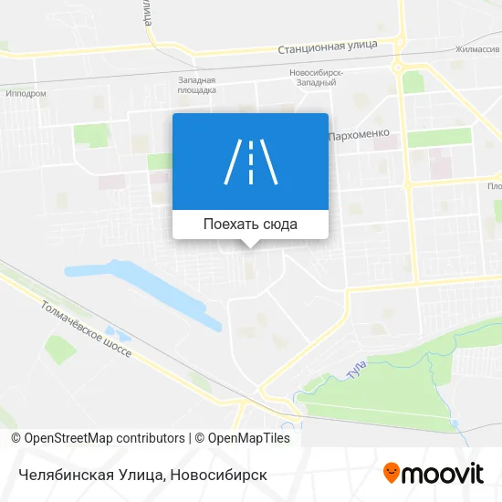 Карта Челябинская Улица