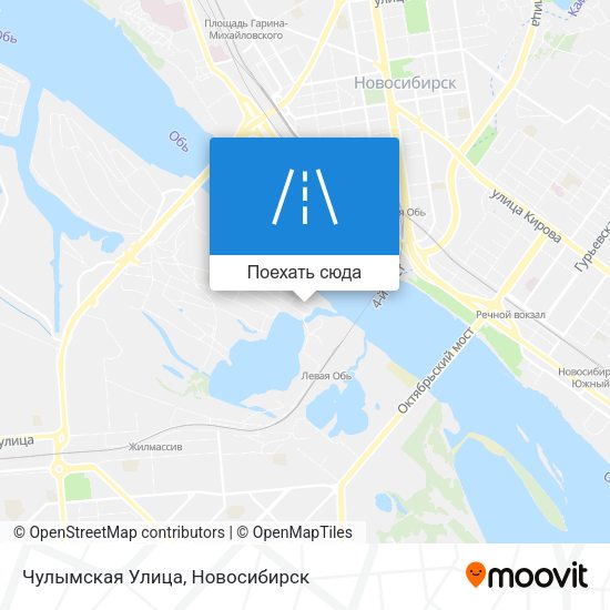 Карта Чулымская Улица