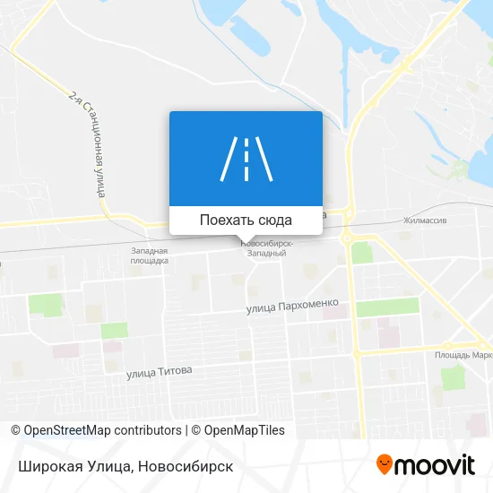 Карта Широкая Улица