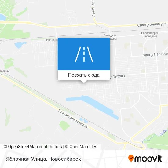 Карта Яблочная Улица