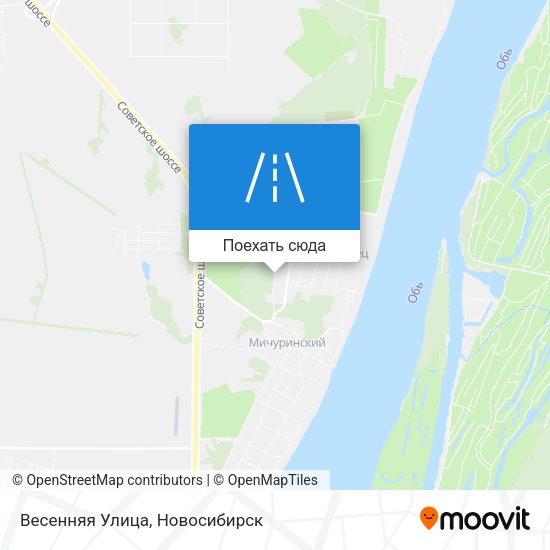 Карта Весенняя Улица