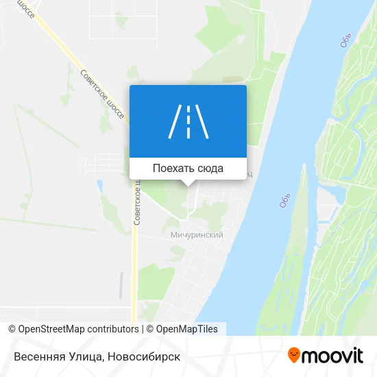 Карта Весенняя Улица