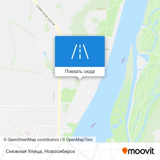 Карта Снежная Улица