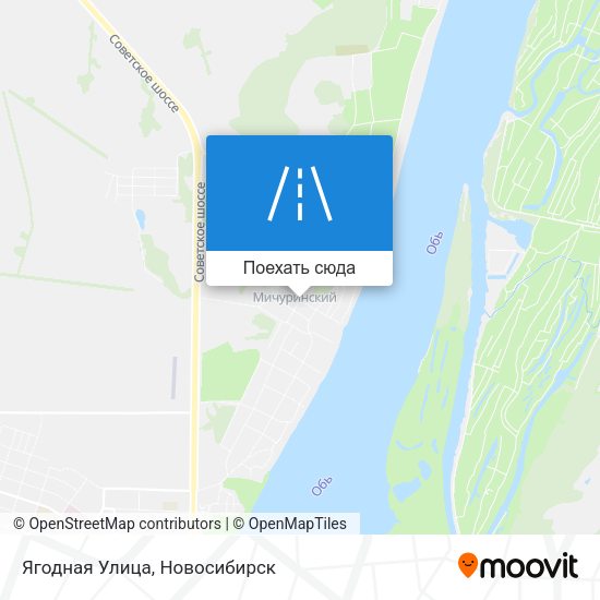 Карта Ягодная Улица