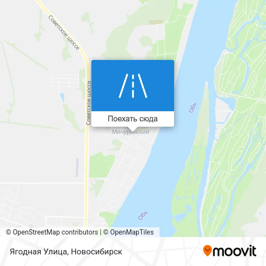Карта Ягодная Улица
