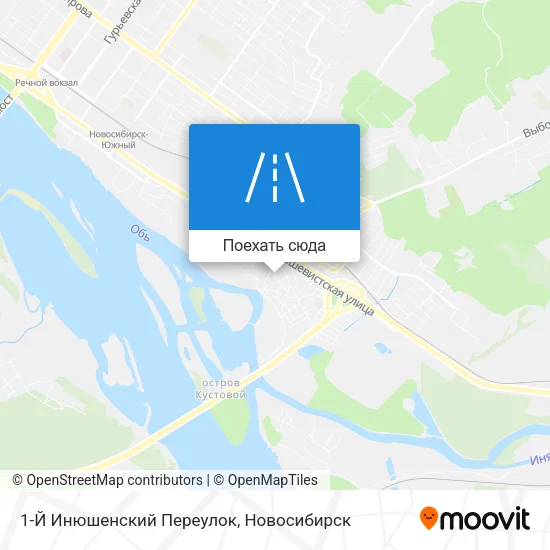 Карта 1-Й Инюшенский Переулок