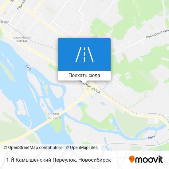 Карта 1-Й Камышенский Переулок