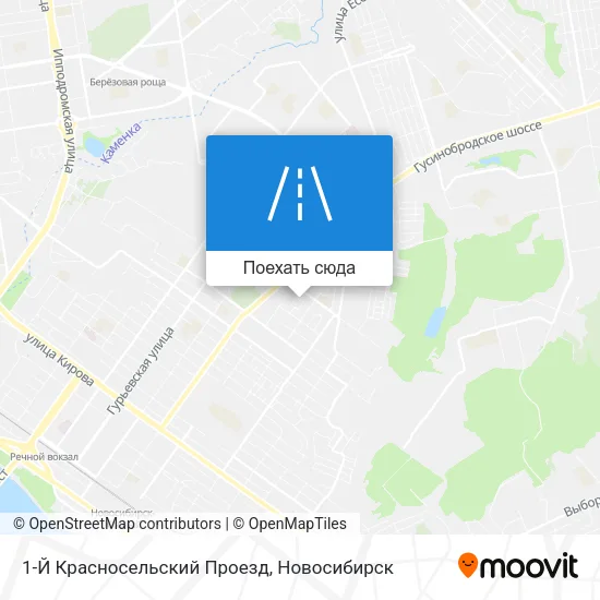 Карта 1-Й Красносельский Проезд