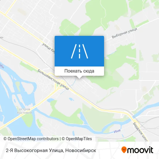 Карта 2-Я Высокогорная Улица