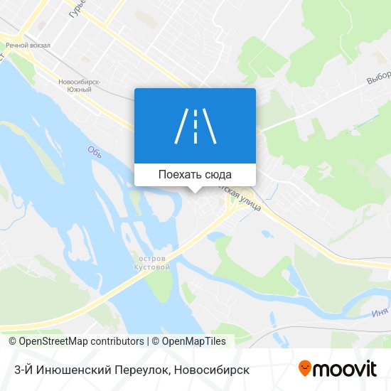Карта 3-Й Инюшенский Переулок