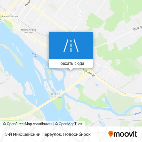 Карта 3-Й Инюшенский Переулок