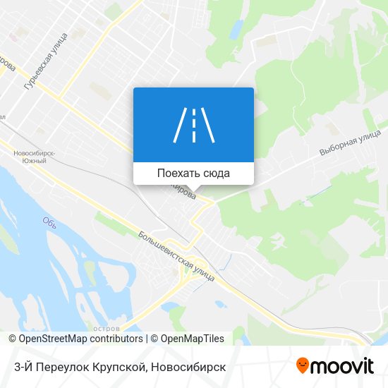 Карта 3-Й Переулок Крупской