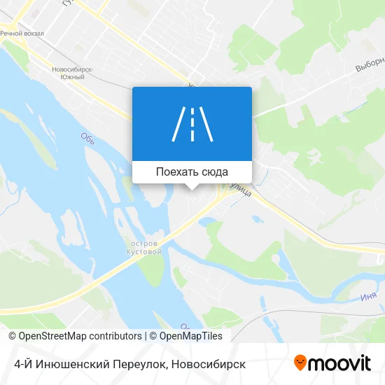 Карта 4-Й Инюшенский Переулок