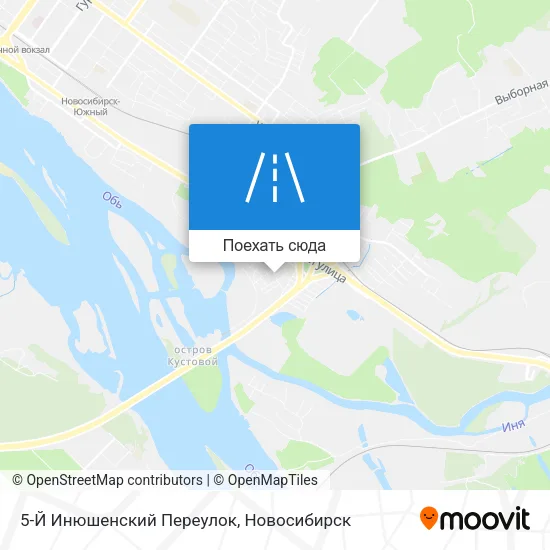 Карта 5-Й Инюшенский Переулок