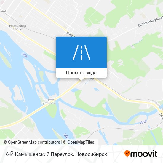 Карта 6-Й Камышенский Переулок