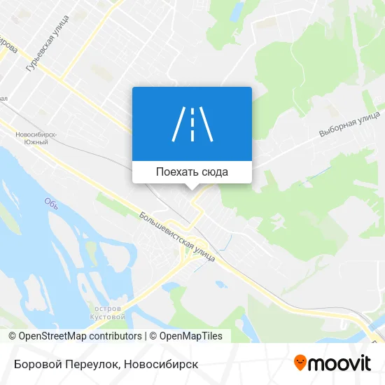 Карта Боровой Переулок