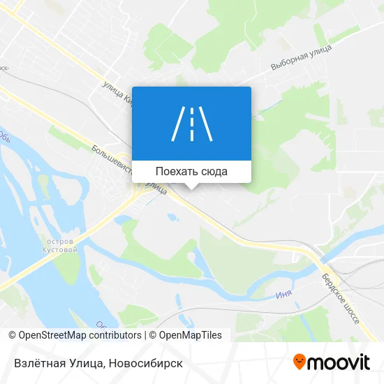 Карта Взлётная Улица