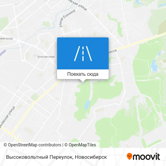Карта Высоковольтный Переулок