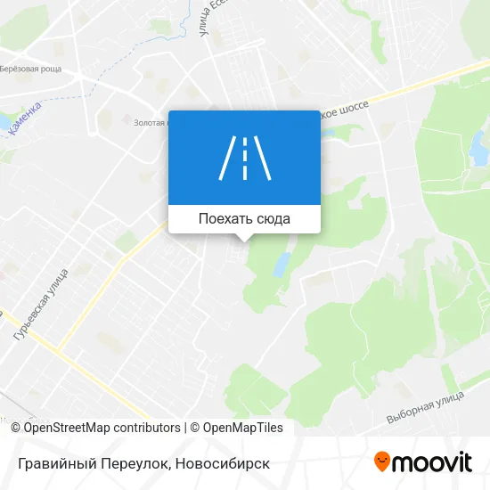 Карта Гравийный Переулок