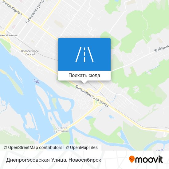 Карта Днепрогэсовская Улица