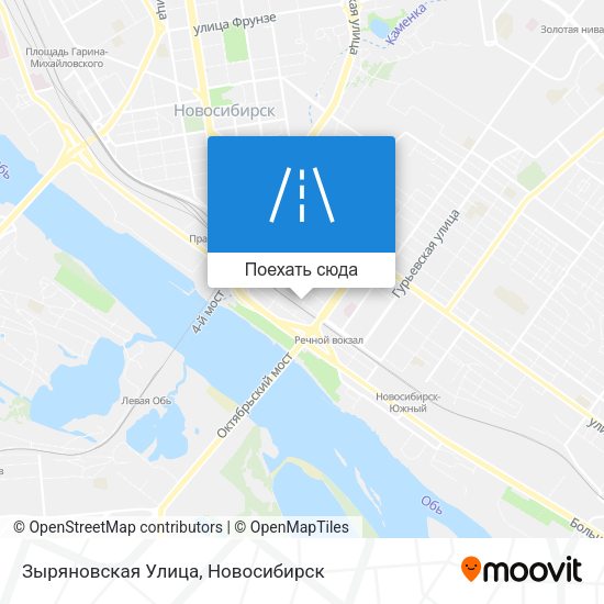 Карта Зыряновская Улица