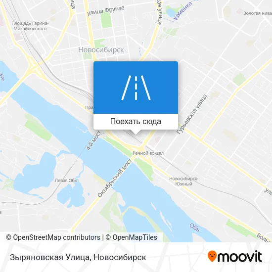 Карта Зыряновская Улица