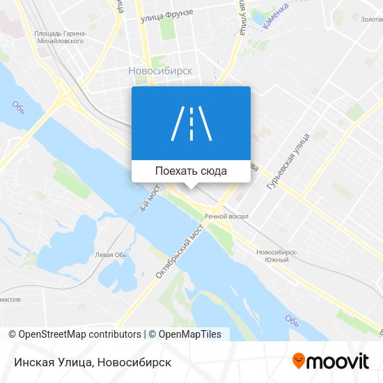 Карта Инская Улица