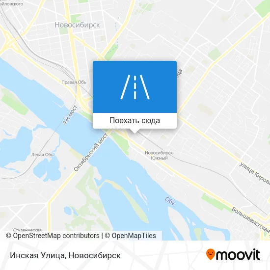 Карта Инская Улица