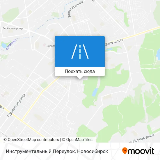 Карта Инструментальный Переулок