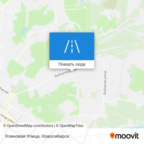 Карта Кленовая Улица