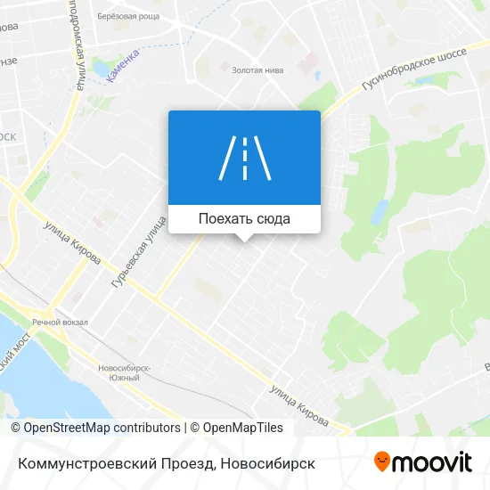Карта Коммунстроевский Проезд