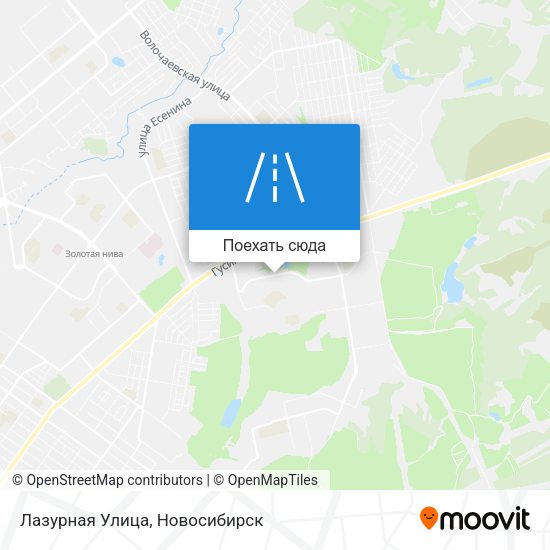 Карта Лазурная Улица