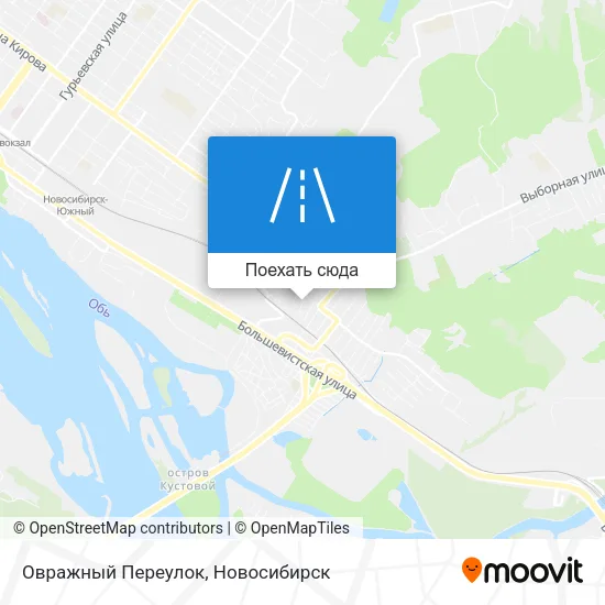 Карта Овражный Переулок