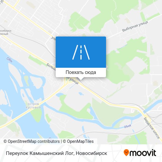 Карта Переулок Камышенский Лог