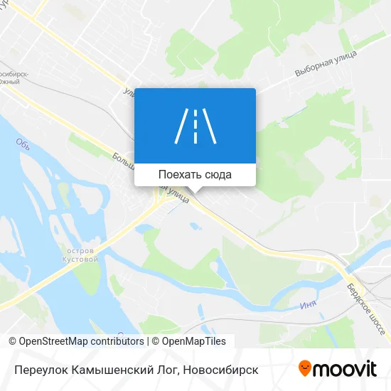 Карта Переулок Камышенский Лог