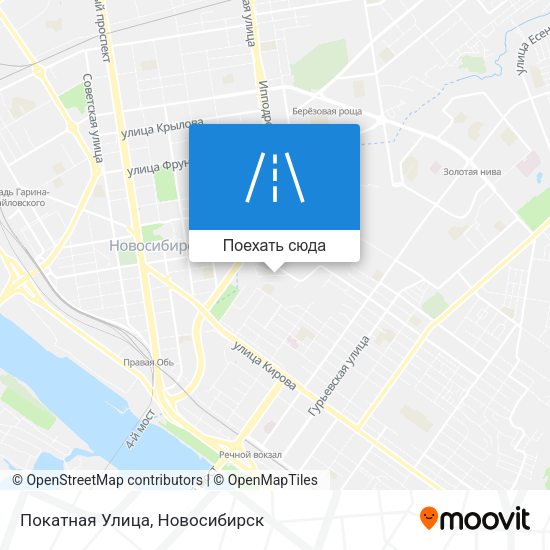 Карта Покатная Улица