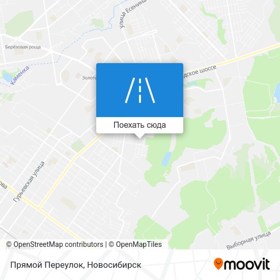 Карта Прямой Переулок