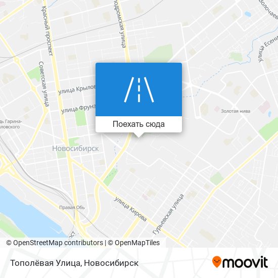 Карта Тополёвая Улица