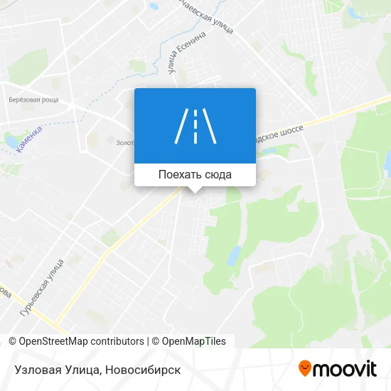 Карта Узловая Улица