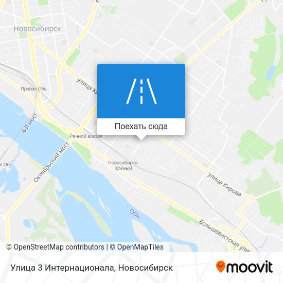 Карта Улица 3 Интернационала