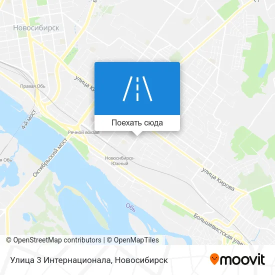 Карта Улица 3 Интернационала