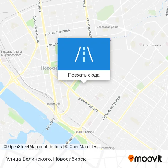 Карта Улица Белинского