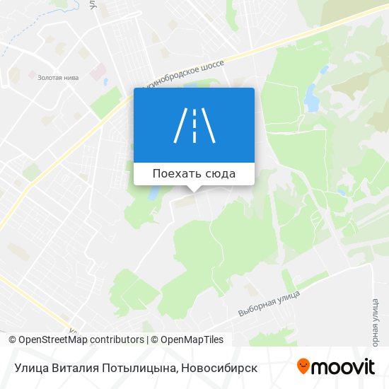Карта Улица Виталия Потылицына