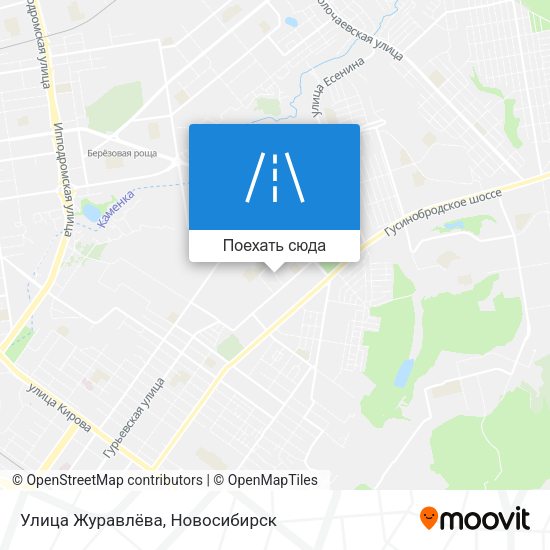 Карта Улица Журавлёва