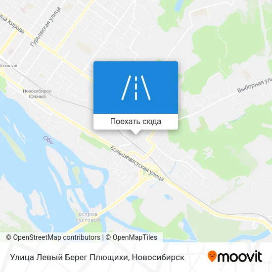 Карта Улица Левый Берег Плющихи