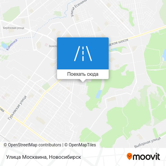 Карта Улица Москвина