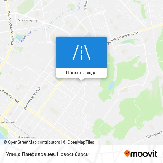 Карта Улица Панфиловцев