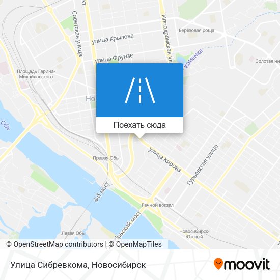 Карта Улица Сибревкома