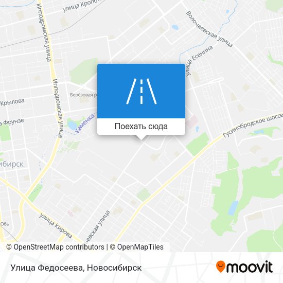 Карта Улица Федосеева