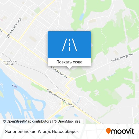 Карта Яснополянская Улица
